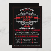 Gast Birthday Man Myth Legend Uitnodiging (Voorkant / Achterkant)