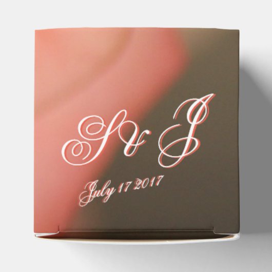 Gast bruiloft gunst hart geschenkdoos bedankdoosjes (Bovenkant)