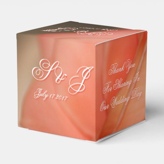 Gast bruiloft gunst hart geschenkdoos bedankdoosjes (Achterkant)