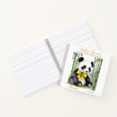 Gast cadeau lijst Baby Panda Baby shower Notitieboek (Binnen)