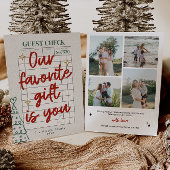 Gast Check Familiefoto Kerst Feestdagenkaart