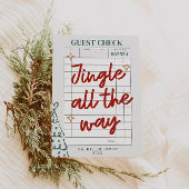 Gast Check Familiefoto Kerst Feestdagenkaart