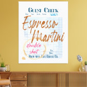 Gast Check Ontvangst Espresso Martini Double Shot Canvas Afdruk (Insitu (Woonkamer))