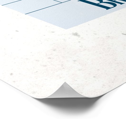 Gast Check Ontvangst Flat White Koffie Extra Shot Poster (Hoek)