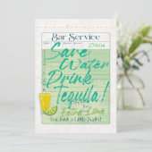 Gast Check Ontvangst Opslaan Water Drink Tequila S (Staand voorkant)