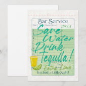 Gast Check Ontvangst Opslaan Water Drink Tequila S (Voorkant / Achterkant)