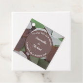 Gast Dank u Zee Glazen Strand Bruiloft Bedankjes Labels (In situ)