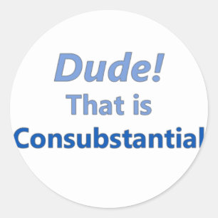 Gast! Dat is substantieel Ronde Sticker