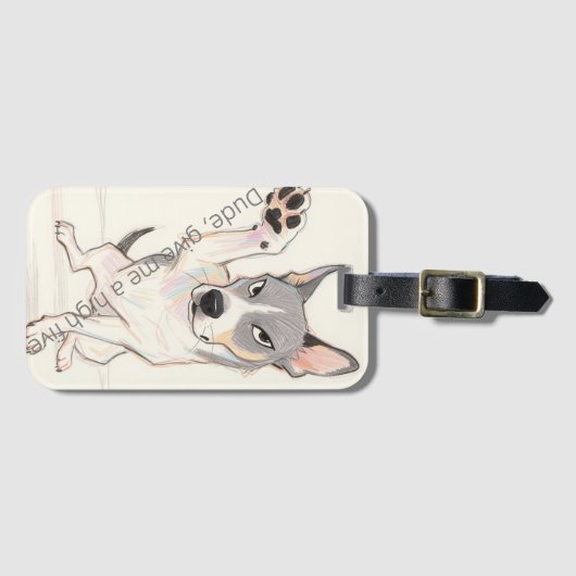 "Gast, geef me een High Five" Bagagelabel (Voorkant (horizontaal))