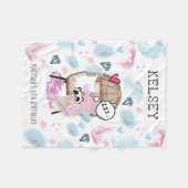 Gast Gepersonaliseerde Slumber Party Fleece Deken (Voorkant (Horizontaal))