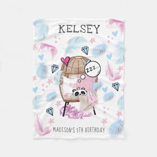 Gast Gepersonaliseerde Slumber Party Fleece Deken (Voorkant)