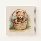 Gast Geschenklijst Baby Beer Baby shower Notitieboek (Achterkant)