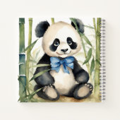 Gast Geschenklijst Baby Panda Beer Boy Baby shower Notitieboek (Achterkant)
