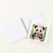 Gast Geschenklijst Baby Panda Beer Meisje Baby sho Notitieboek (Binnen)