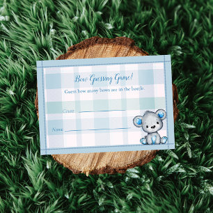 Gast Graaf Game Leuk Beer Boy Baby shower Spel Informatiekaartje