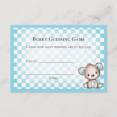 Gast Graaf Picknick Baby shower Spel Teddy Bear Informatiekaartje (Voorkant)