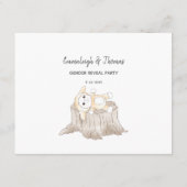 Gast Graaf Spel Moderne Baby Olifant Informatiekaartje (Achterkant)