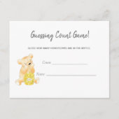 Gast Graaf Spel Teddy Bear en Bee Informatiekaartje (Voorkant)