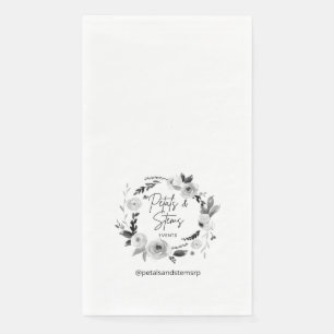 Gast Handdoek Servetten met Trouwlogo