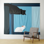 Gast in het venster wandkleed (In Situ (horizontaal))