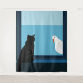 Gast in het venster wandkleed (Voorkant)