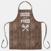 Gast met het eten Barn Wood Grilling Schort (Voorkant)