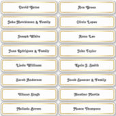 🥂 Gast Namen Bruiloft Zitplattegrond Kaart Sticke Sticker (Voorkant)