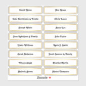 🥂 Gast Namen Bruiloft Zitplattegrond Kaart Sticke Sticker (Vel)