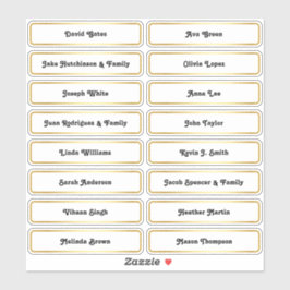 🥂 Gast Namen Bruiloft Zitplattegrond Kaart Sticke Sticker