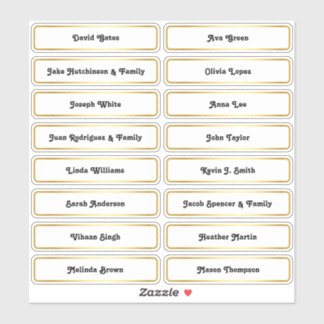 🥂 Gast Namen Bruiloft Zitplattegrond Kaart Sticke Sticker