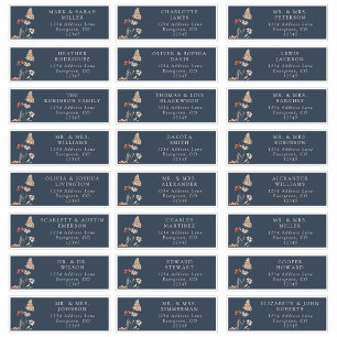 Gast Navy Blauwe Adresetiketten Sticker