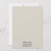 Gast Papyrus Retro Vellum Overlay Bruiloft Kaart (Achterkant)