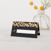Gast Place Card Bruiloft Goud Hollywood Glam Plaatskaartje (Voorkant)