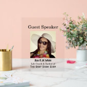 Gast Speaker Event Uw foto Acryl Bord (Huwelijk)