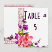 Gast Tafel Nummer Briefkaart (Voorkant / Achterkant)