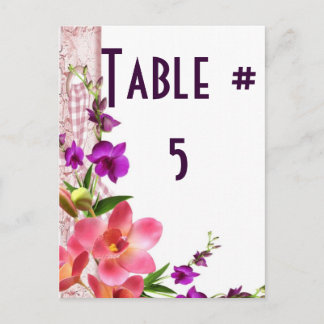 Gast Tafel Nummer Briefkaart