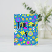 Gast Tafel Nummer Briefkaart (Staand voorkant)