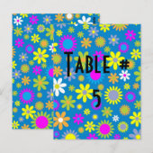 Gast Tafel Nummer Briefkaart (Voorkant / Achterkant)