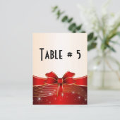 Gast Tafel Nummer Briefkaart (Staand voorkant)