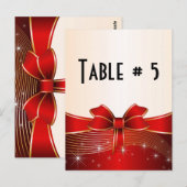 Gast Tafel Nummer Briefkaart (Voorkant / Achterkant)