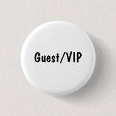 Gast/VIP Ronde Button 3,2 Cm (Voorkant)