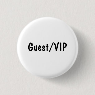 Gast/VIP Ronde Button 3,2 Cm