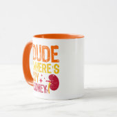 Gast waar is mijn niertransplantatie nefrologie co mok (Voorkant links)