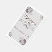 Gast wegwerp handdoeken welkom onze plaats servet (Hoek)