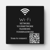Gast Wi‑Fi QR-code bord | Wi‑Fi | Gym / Studio  Fotoplaat (Voorkant)