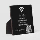 Gast Wi‑Fi QR-code bord | Wi‑Fi | Gym / Studio  Fotoplaat (Voorkant)