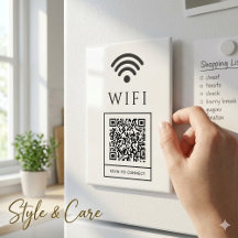 Gast WiFi-magneetschild Scan QR voor snelle toegan