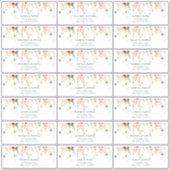 Gastadres Waterverf tuinbloemen Sticker (Voorkant)