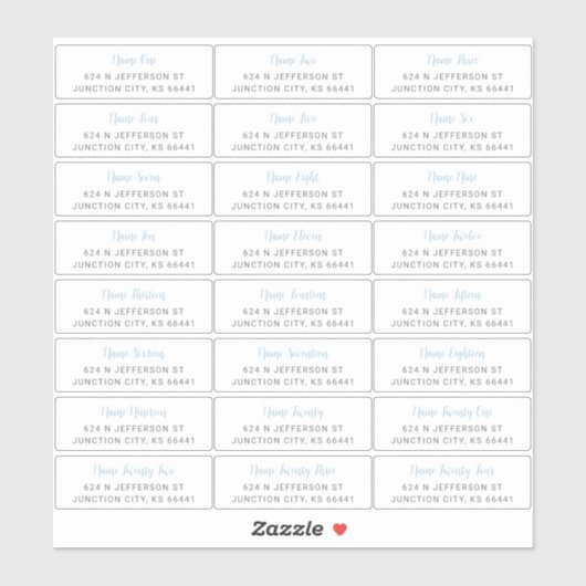 GastAdresetiketten Sticker (Vel)