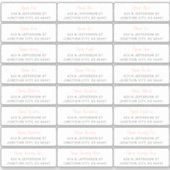 GastAdresetiketten Sticker (Voorkant)